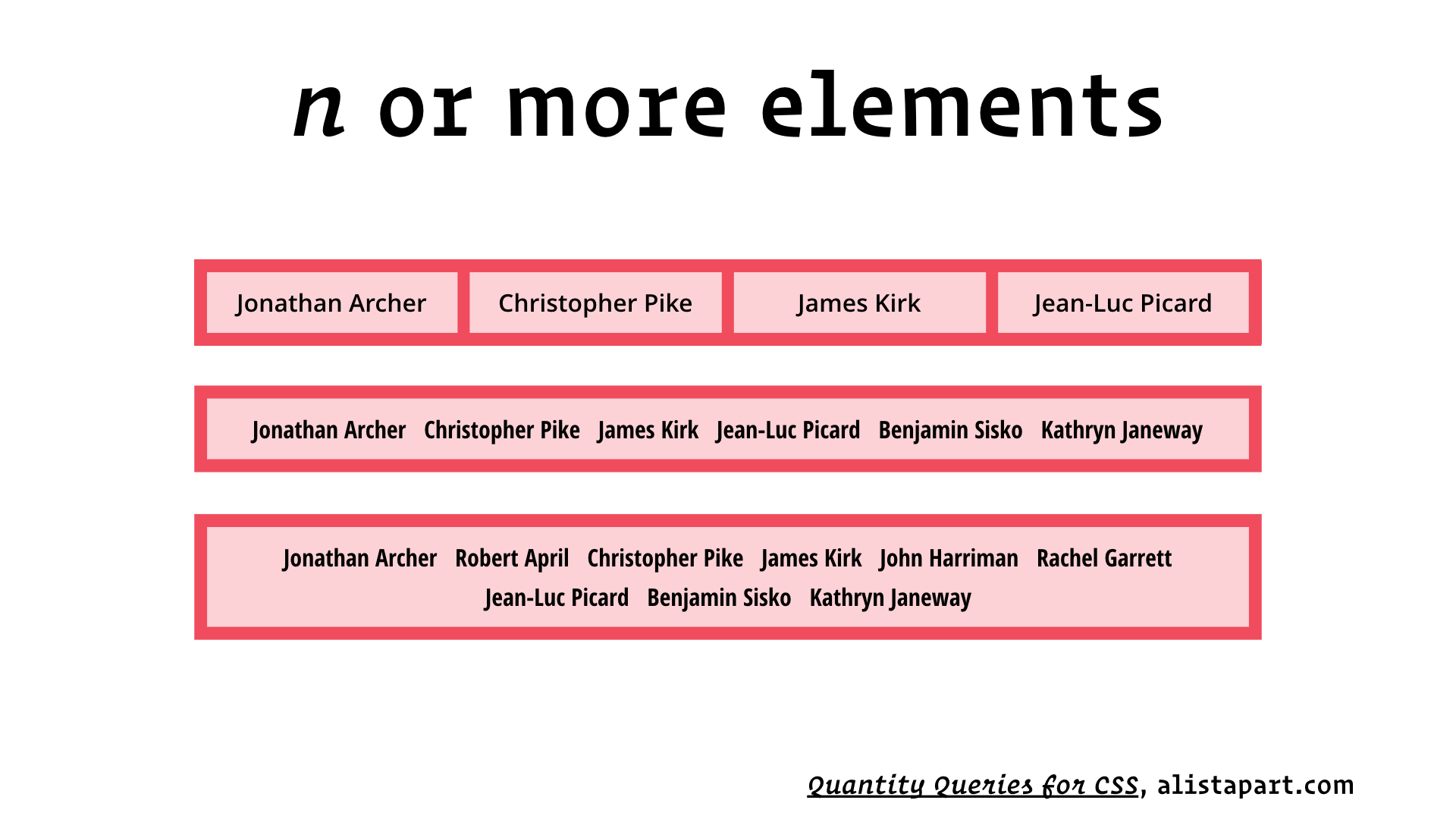 slide: n or more elements